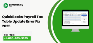 QuickBooks Payroll Tax Table Update Error Fix 2025