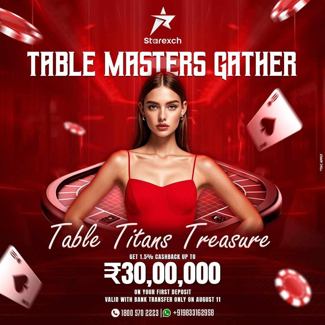 Starexchange Table Masters Gather – Unlock the Table Titans Treasure on August 11