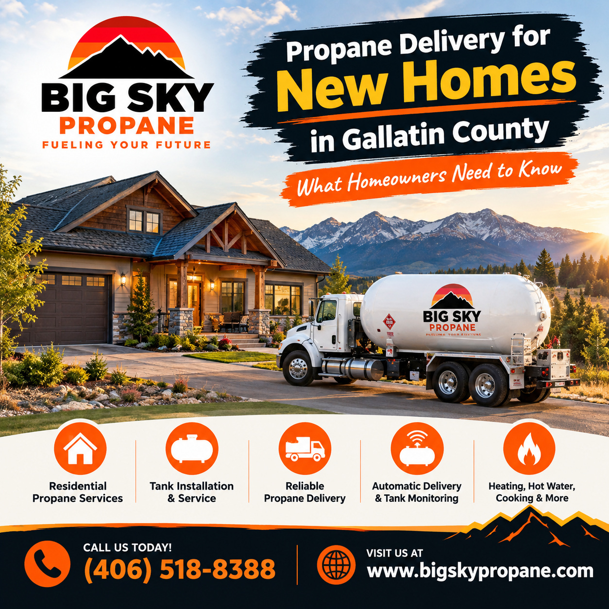 Propane Delivery for New Homes in Gallatin County: What Homeowners Need to Know