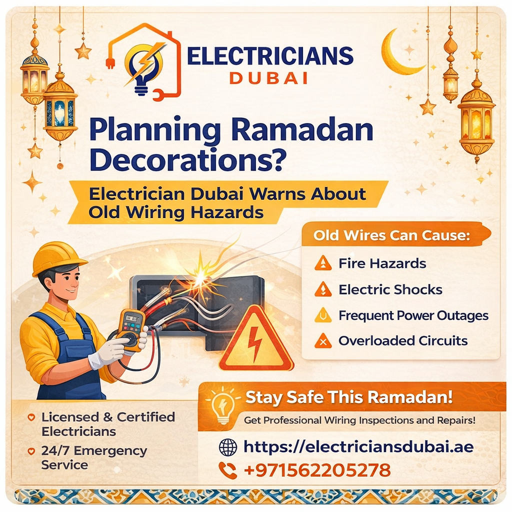 Planning Ramadan Decorations? Electrician Dubai Warns About Old Wiring Hazards