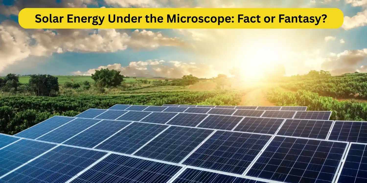 Solar Energy Under the Microscope: Fact or Fantasy?
