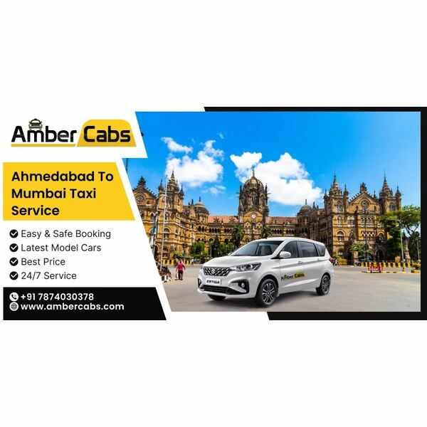 Ahmedabad to Mumbai Cab Service by Amber Cabs