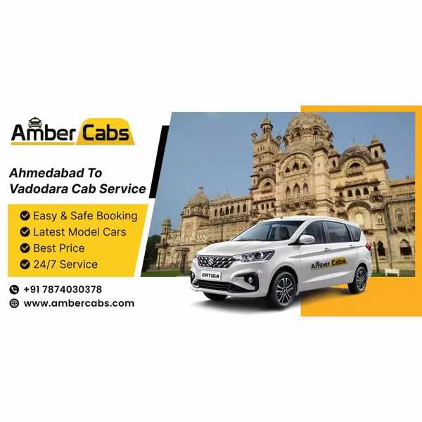 Ahmedabad to Vadodara Cab Service by Amber cabs