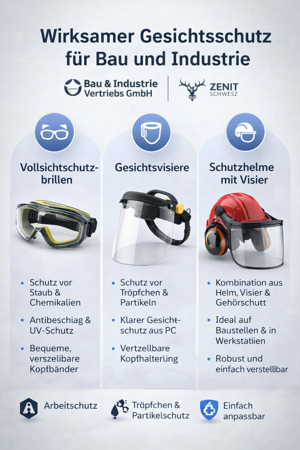 Gesichtsschutz für Bau & Industrie – Zuverlässige Schutzlösungen von BIV