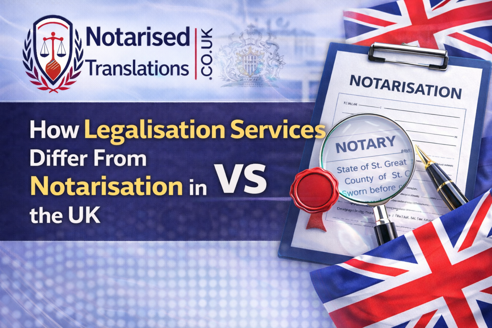 How Legalisation Services Differ From Notarisation in the UK