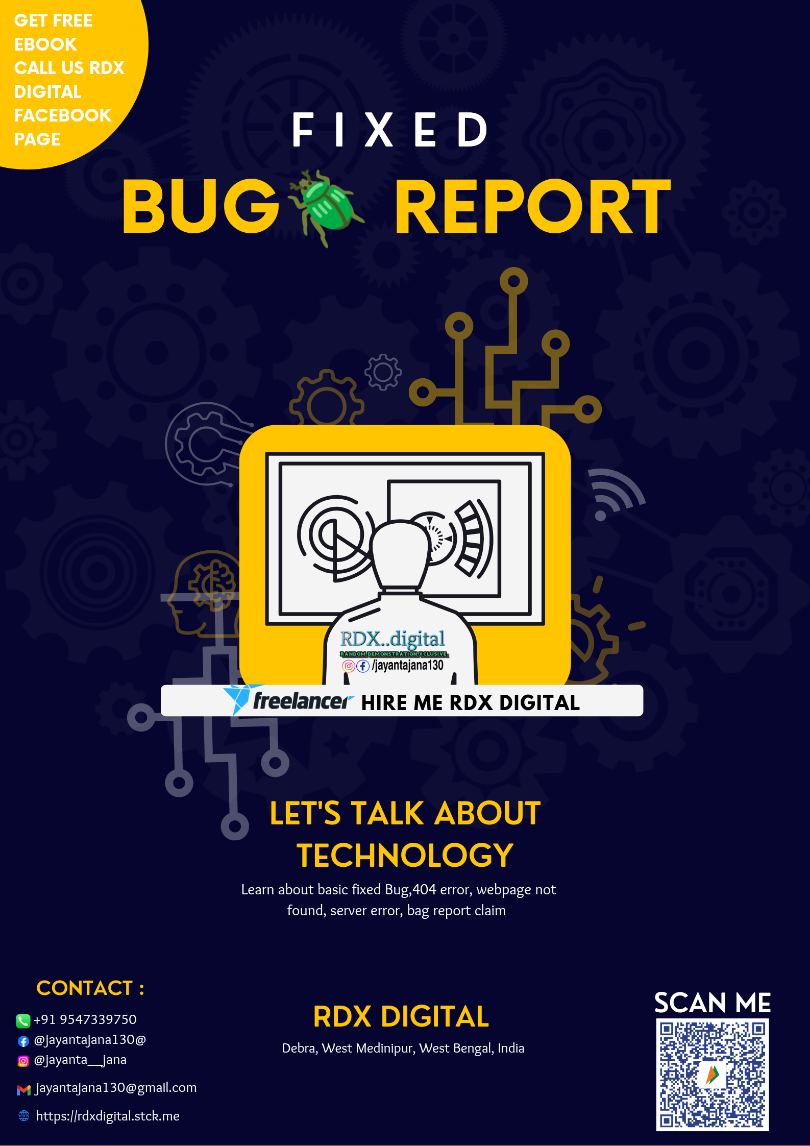 Fixed Bug report E-Book, by_RDX DIGITAL 