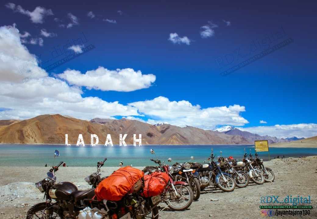 Ladhak, photo text front editing 