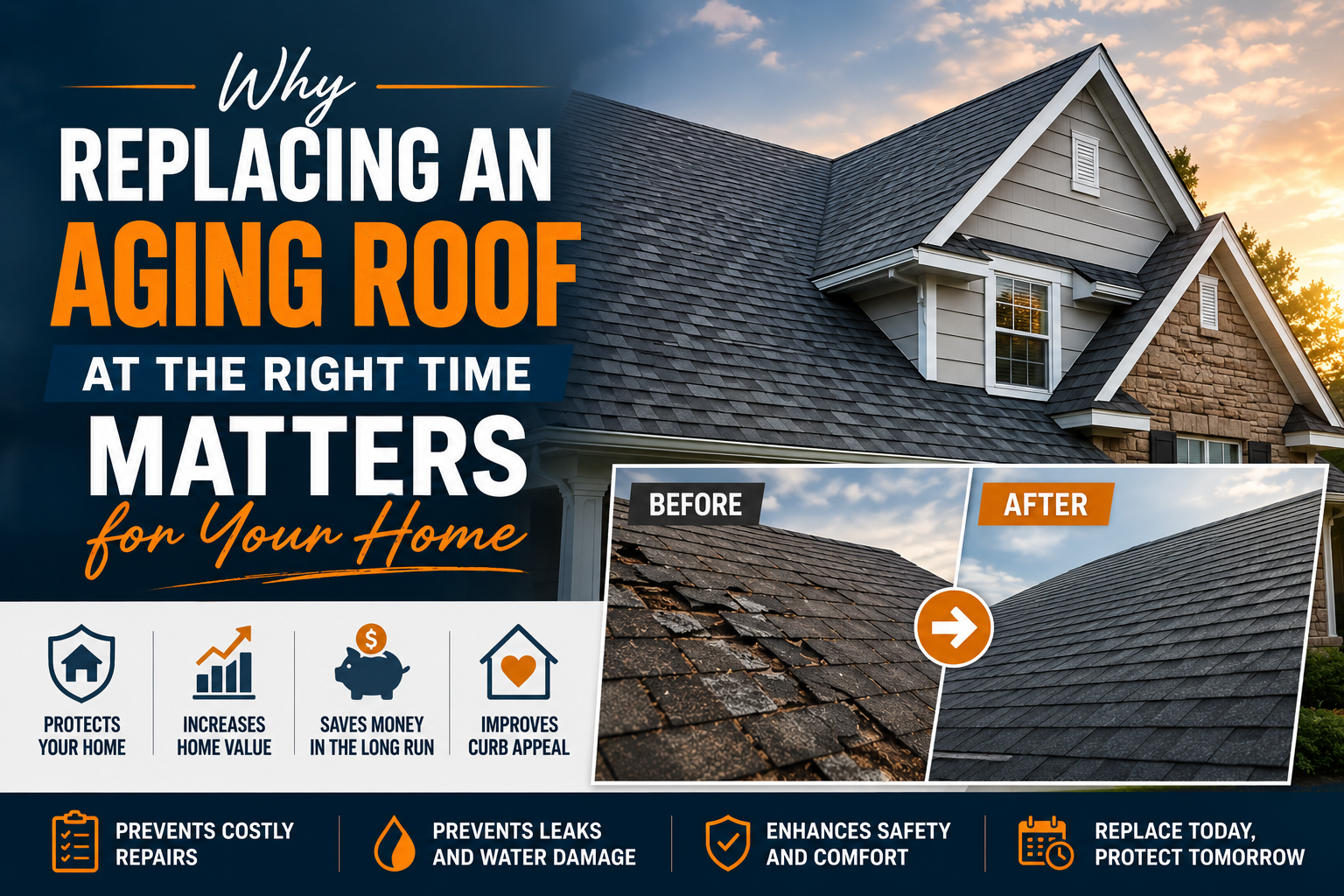 Why Replacing an Aging Roof at the Right Time Matters for Your Home