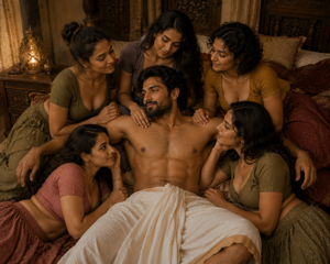 Gaav k Thakur ne chodi sarpanch ki 5 betiya (Voyeurism, 5 pussy fucking at once, degradation, orgy, HEA)