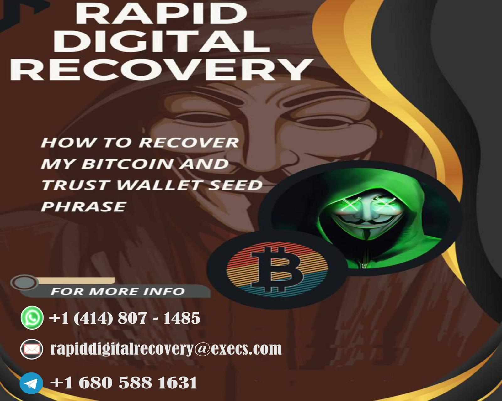 HIRE A LEGITIMATE CRYPTO RECOVERY EXPERT" TO RECLIAM STOLEN CRYPTO: HIRE RAPID DIGITAL RECOVERY