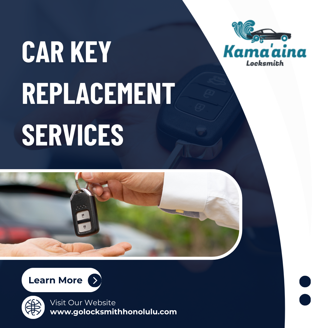 Fast, Reliable & Budget-Friendly Car Key Replacement in Honolulu – 24/7 Help from Kamaaina Locksmith