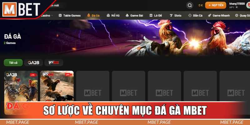 Da Ga Online Mbet – Sieu Pham Giai Tri Dac Sac Cho Tin Do
