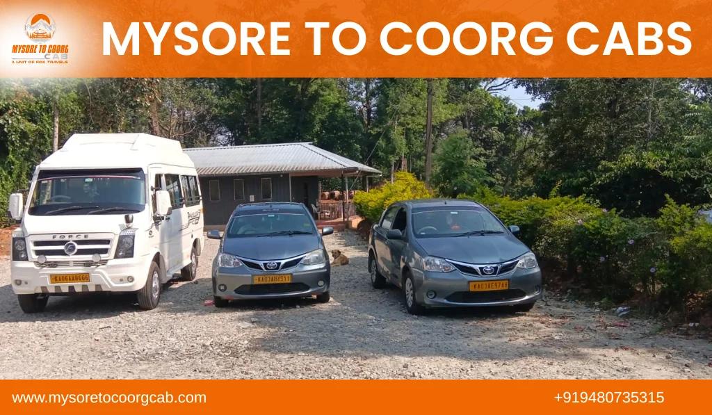 Mysore to Coorg Cab Service | Book Affordable Taxi Online