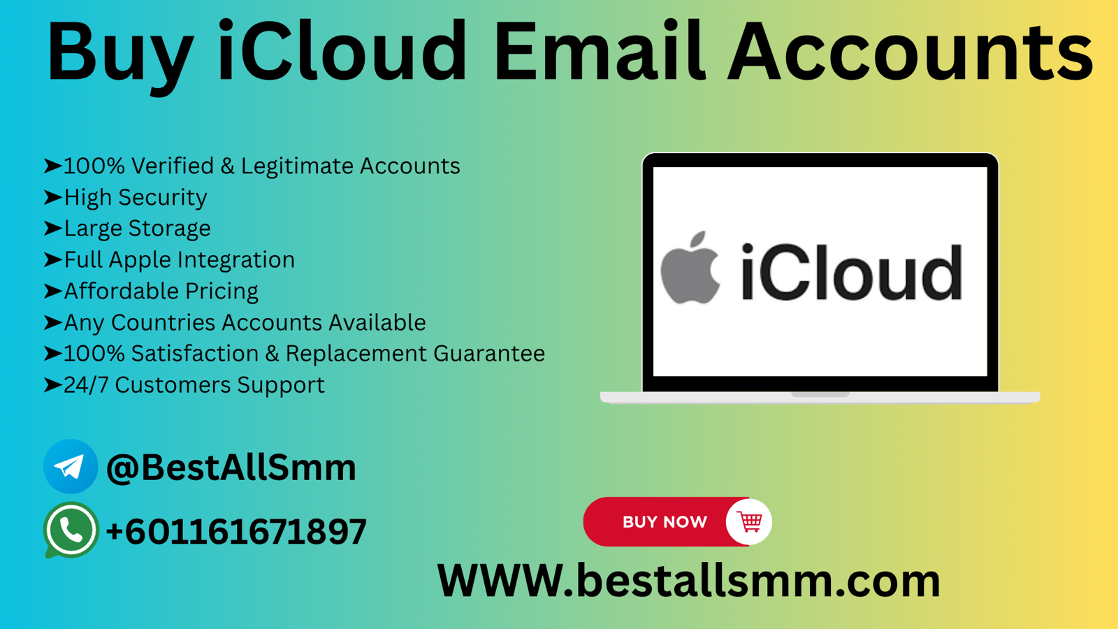 Buy iCloud Email Accounts