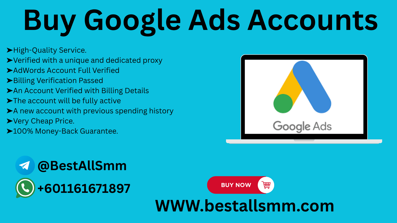 Best 7 website to Buy Google Ads Accounts in 2025