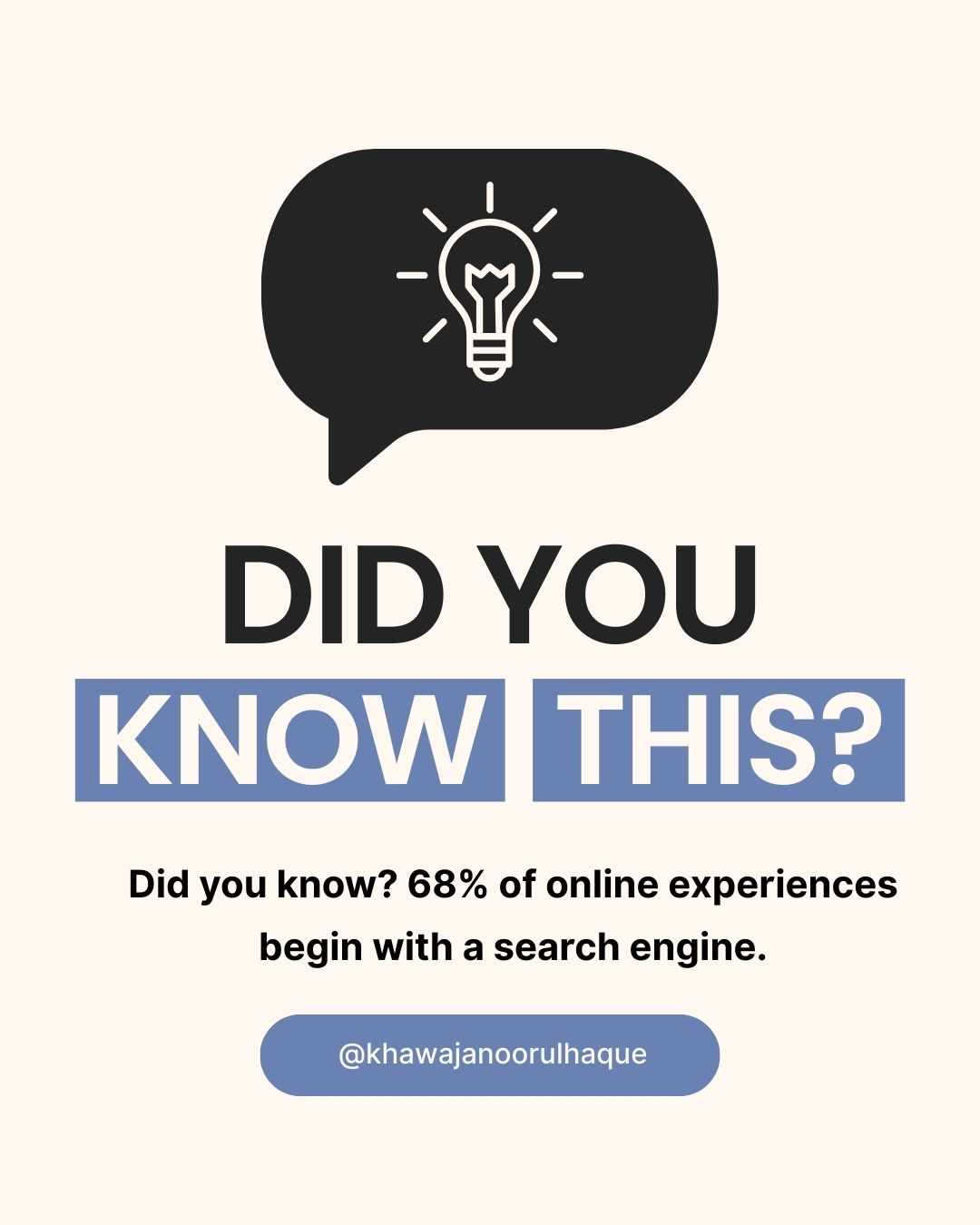 Khawaja Noor Ul Haque on Search Engine Power