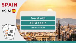 Travel with eSIM Spain from Airhub