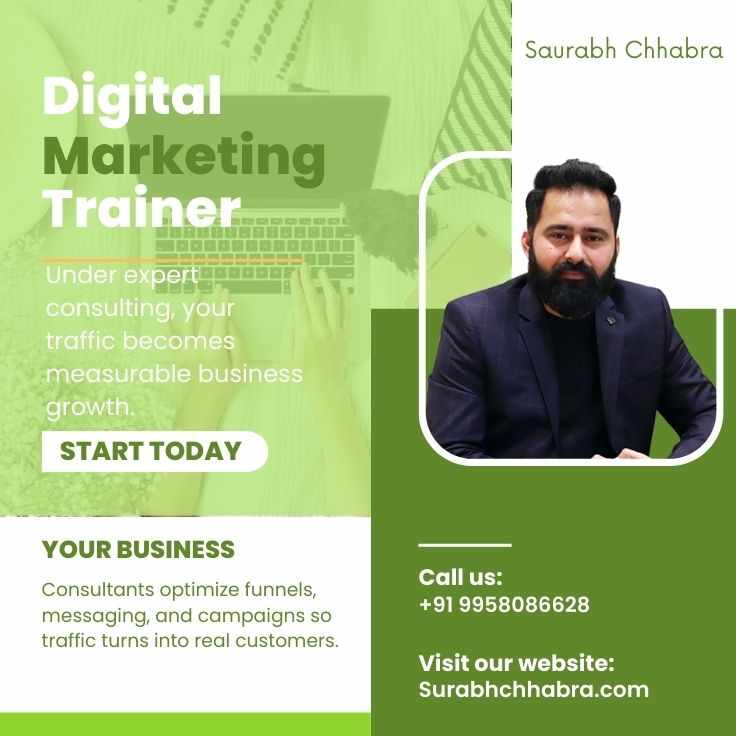 Best Digital Marketing Trainer – Saurabh Chhabra