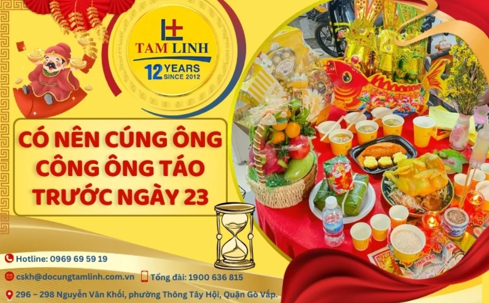 Có nên cúng ông Công ông Táo trước ngày 23 được không?