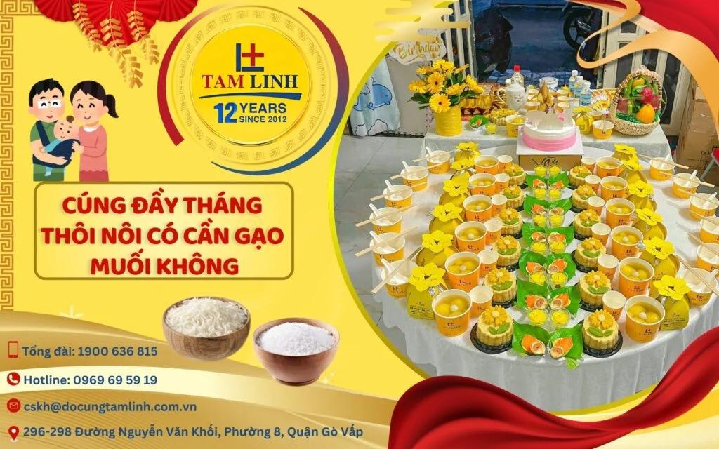Cúng Đầy Tháng Thôi Nôi Có Gạo Muối Không