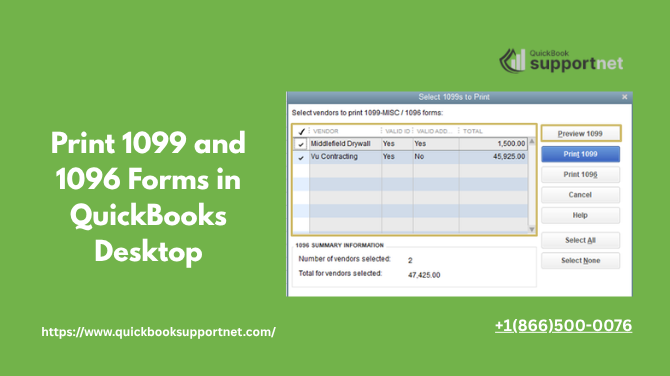 Why Can’t I Print 1099 or 1096 in QuickBooks Desktop