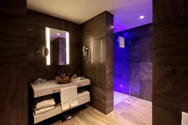 Why Every Modern Bathroom Needs a Shower Panel, LED Lighting & Music Features