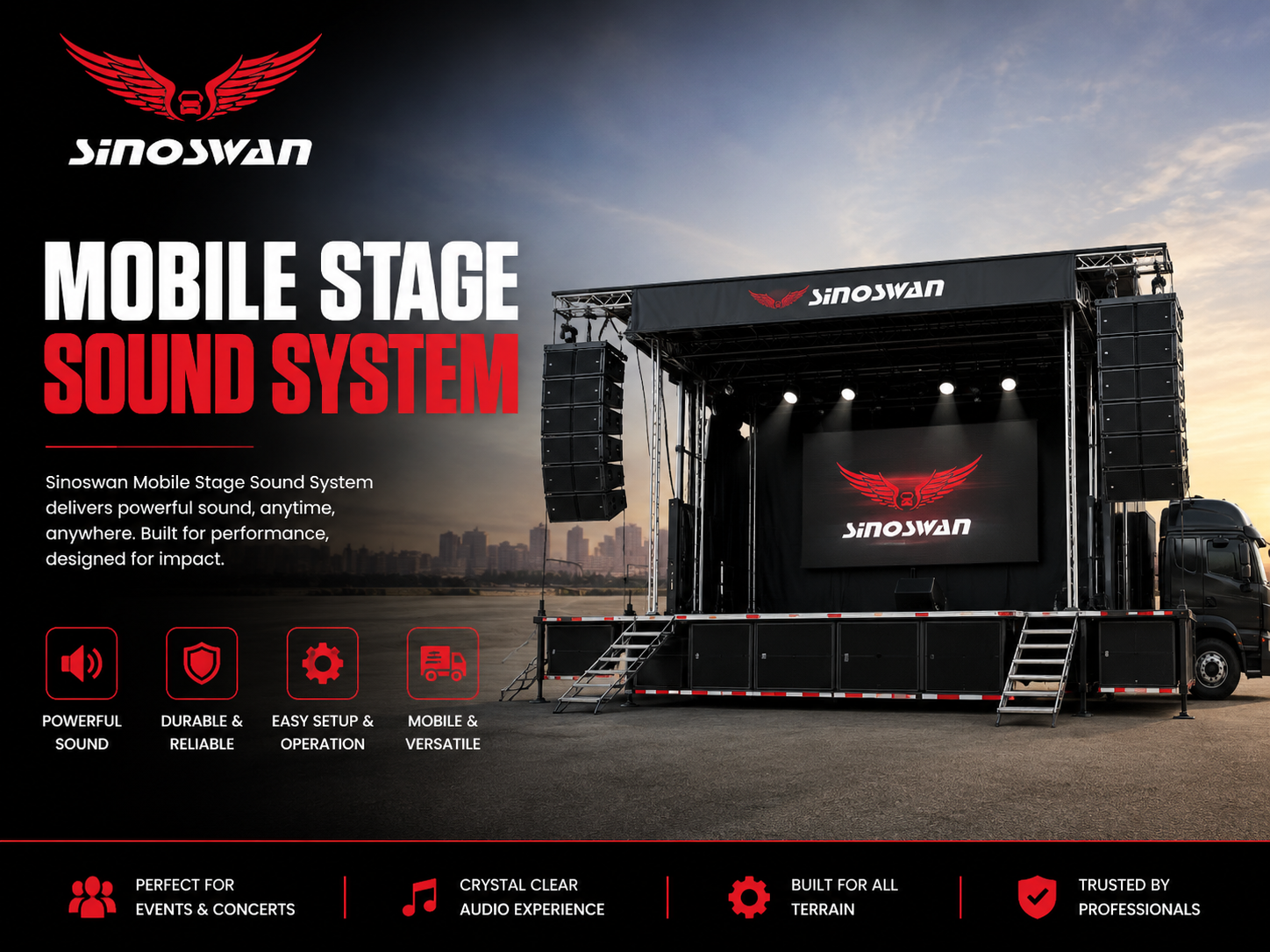 Premium Mobile Stage Sound System for Every Event