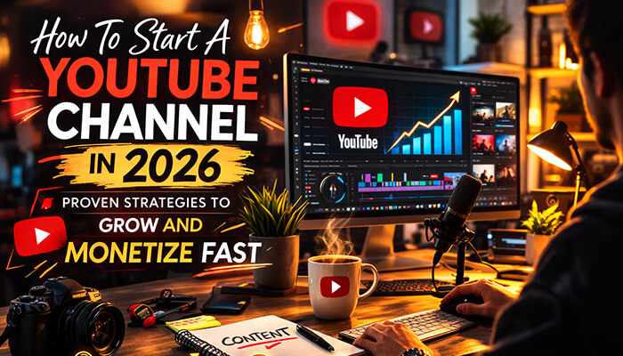 The Ultimate Guide to Starting a YouTube Channel in 2026: Grow and Monetize Quickly
