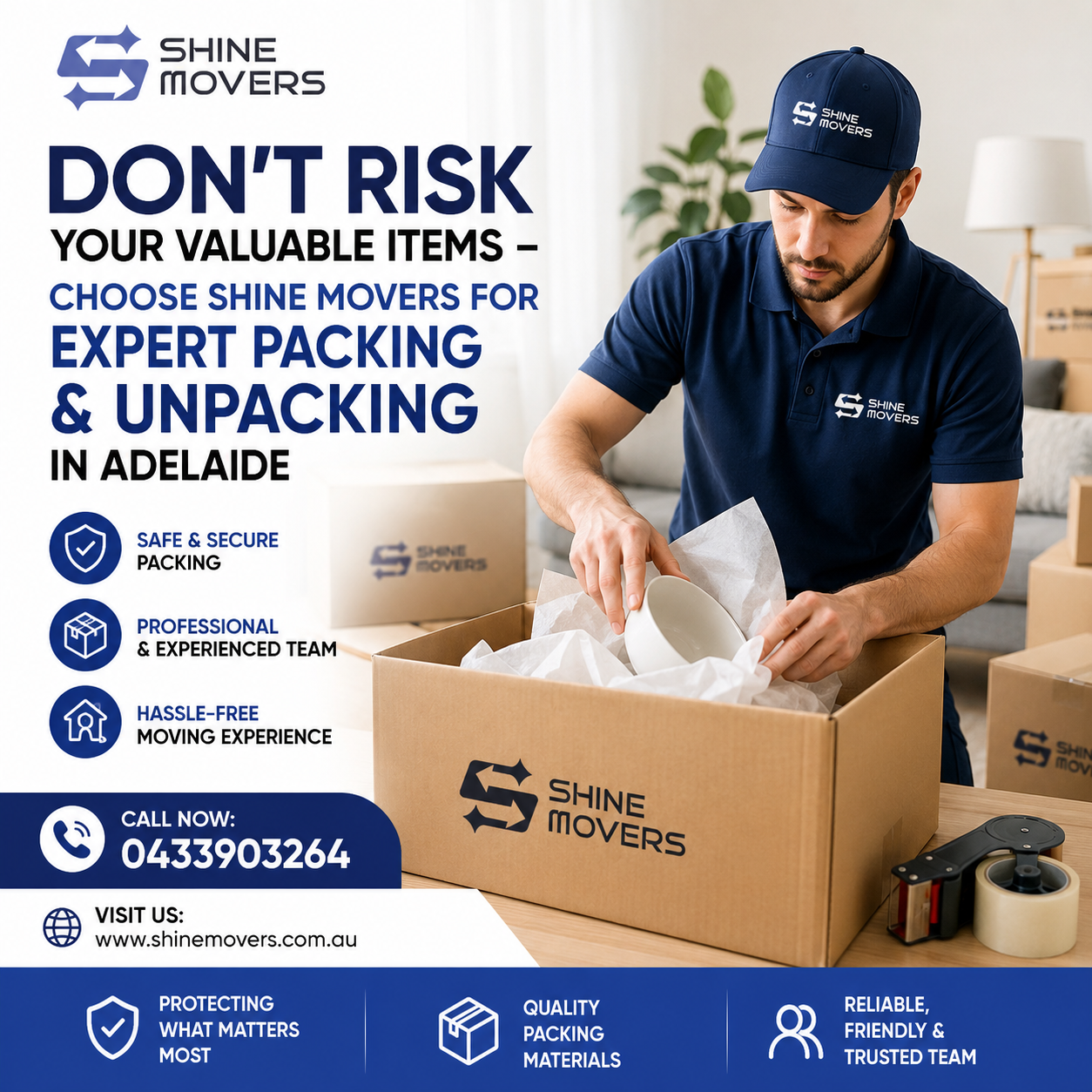 Don't Risk Your Valuable Items – Choose Shine Movers for Expert Packing & Unpacking in Adelaide
