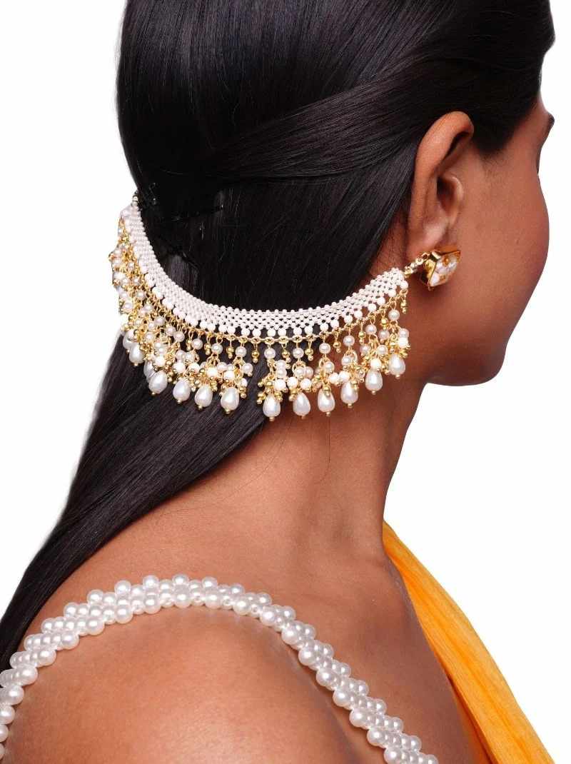 How VAIDAAN Elevates Bridal Style with Its Handcrafted Bridal Ear Chain Designs