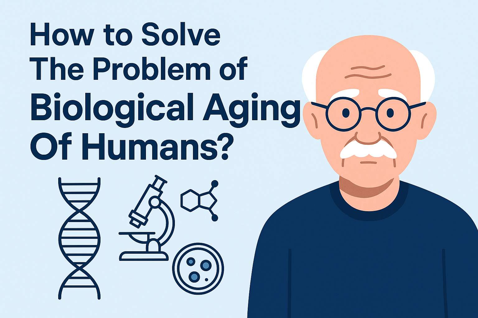 How to Solve The Problem of Biological Aging Of Humans?
