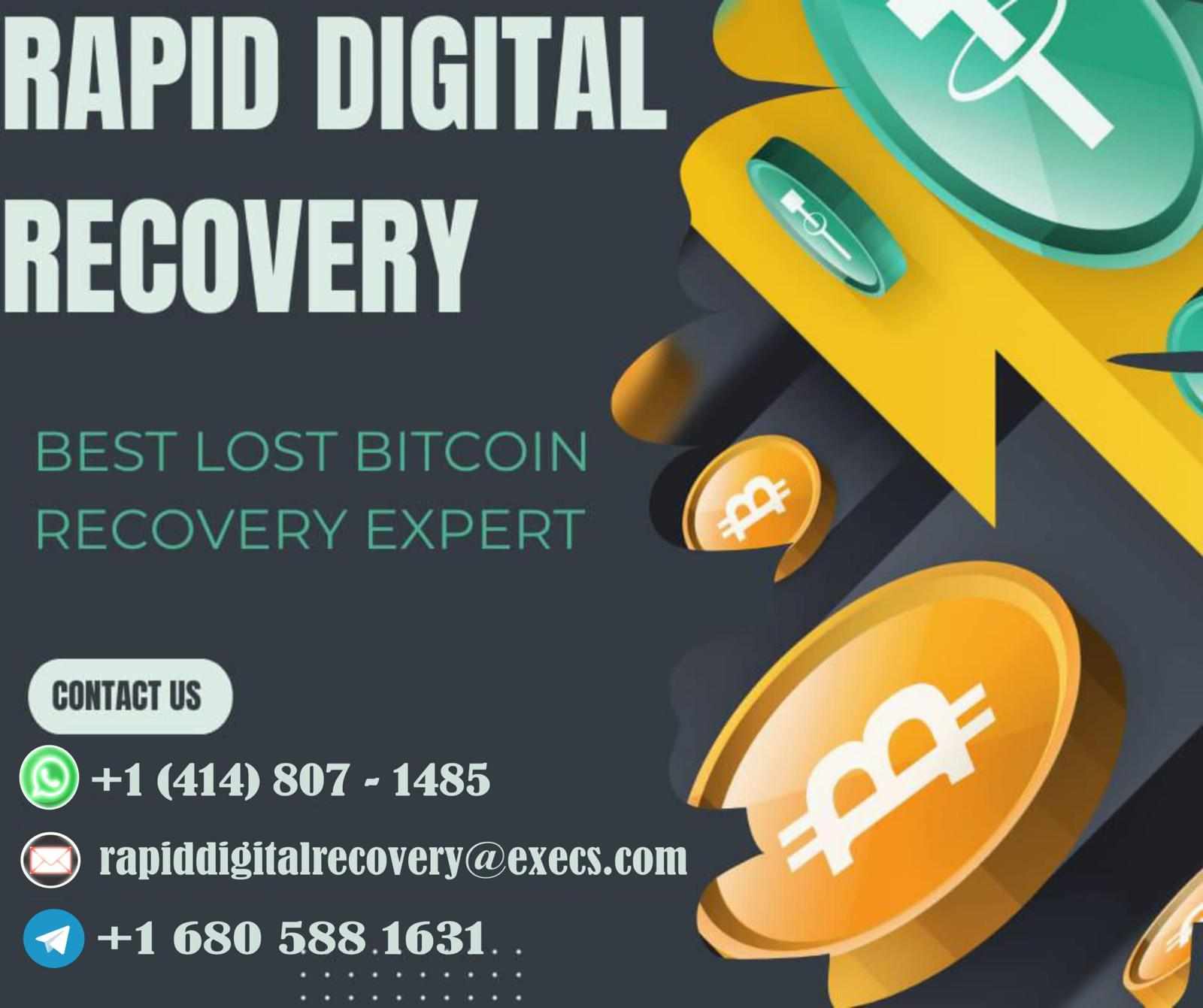 CRYPTO TRACING AND RECOVERY: HIRE A LEGITIMATE RECOVERY EXPERT" CONTACT RAPID DIGITAL RECOVERY