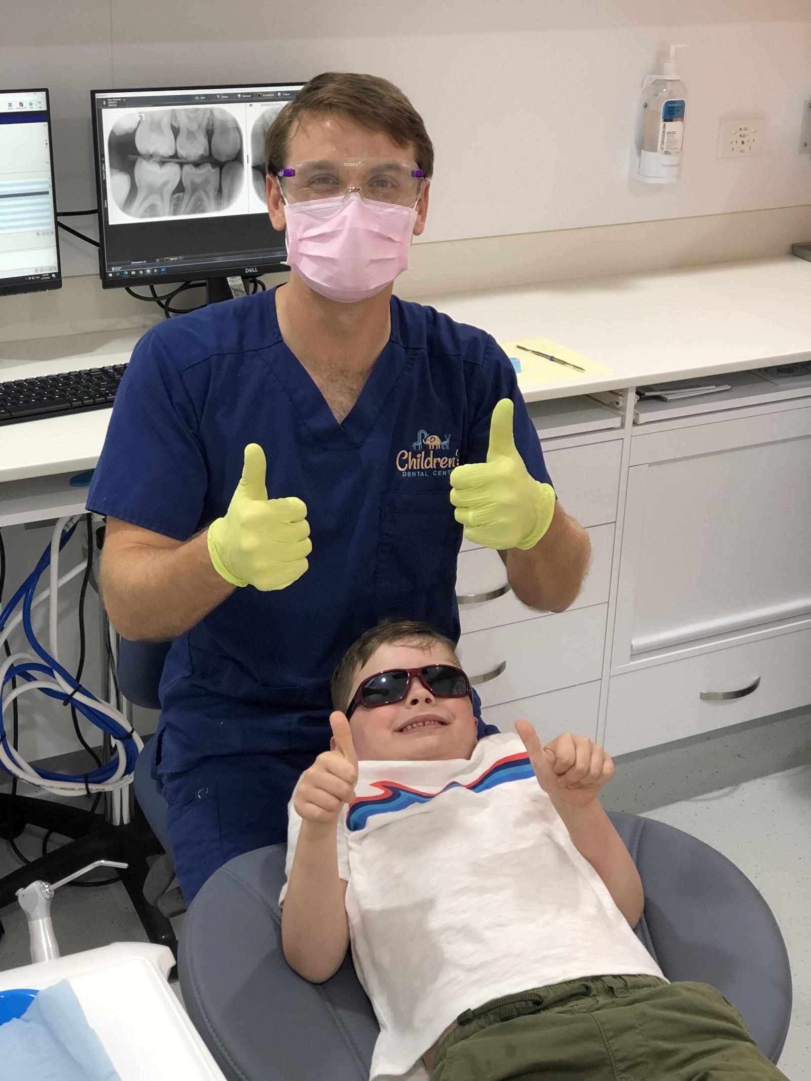 White crowns children by Gentle Brisbane Pediatric Dentists