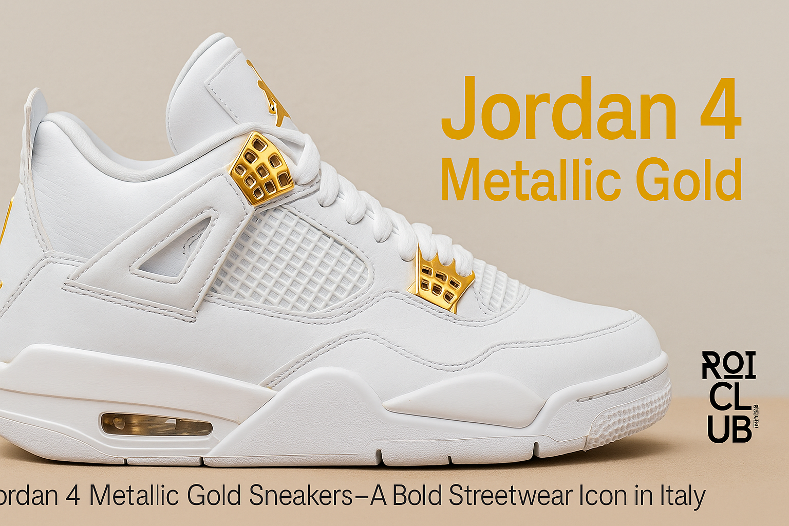 Jordan 4 Metallic Gold Sneakers – Miglior Prezzo in Italia