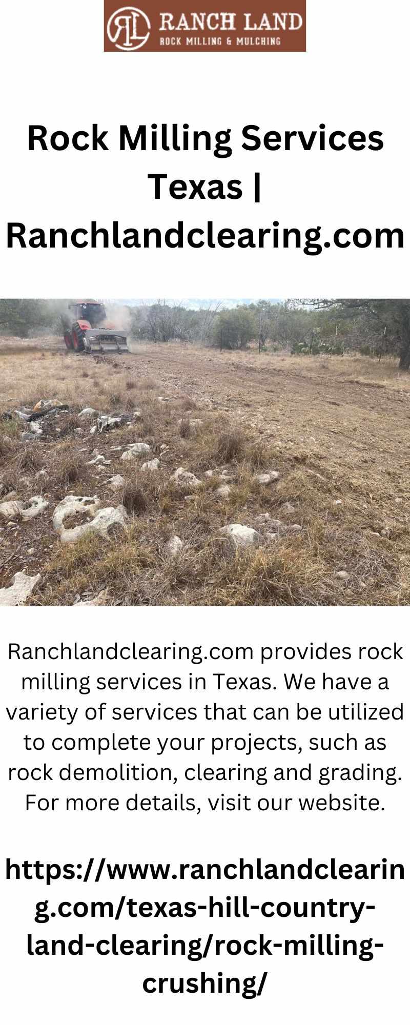 Rock Milling Services Texas | Ranchlandclearing.com