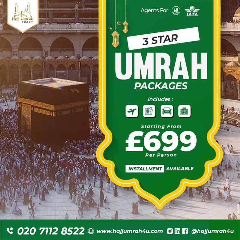 Cheap 3 Star Umrah Packages Experience Cheap Deals