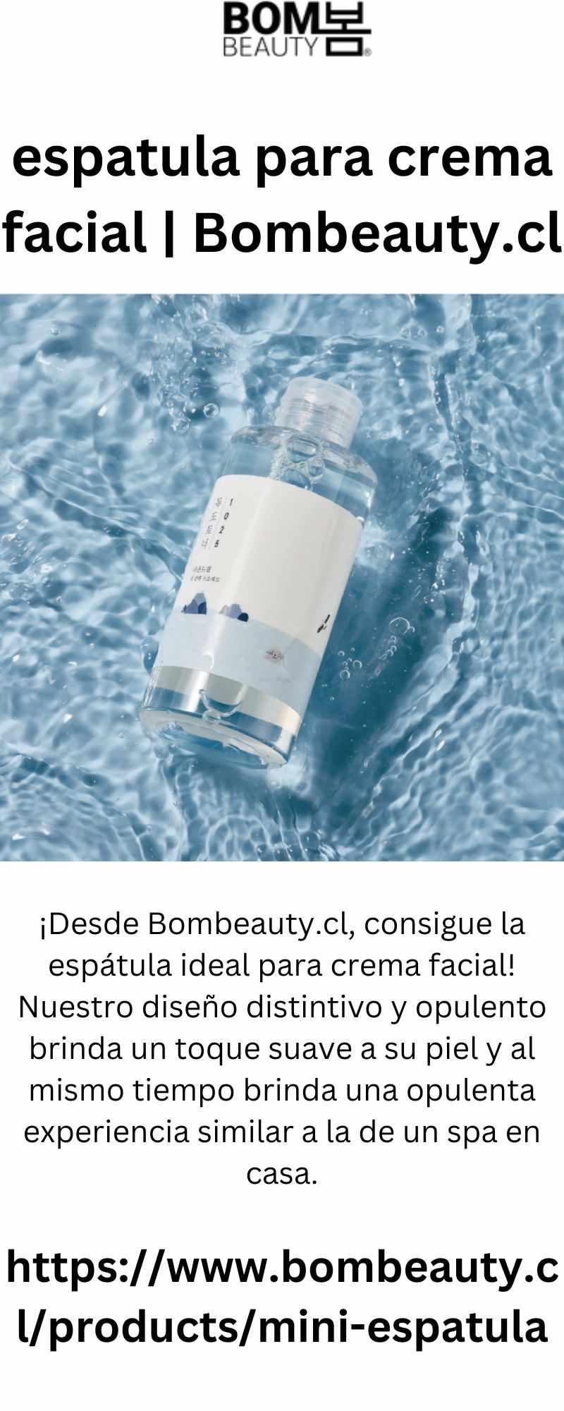 espatula para crema facial | Bombeauty.cl