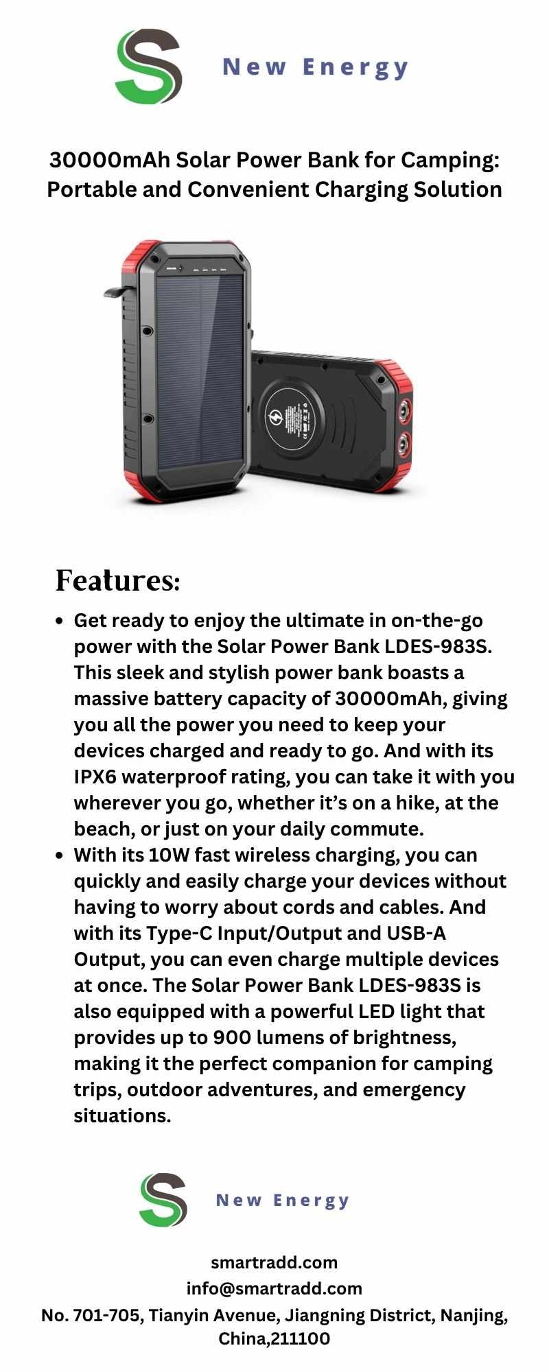 Harness the Sun's Energy Anywhere with a Solar Power Bank