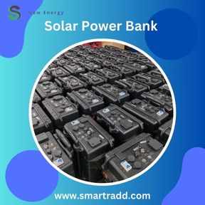 Efficient Solar Power Bank for On-the-Go Charging