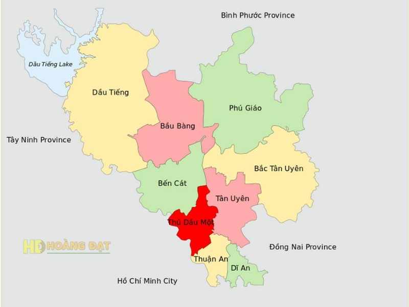 Tuyến đường cho thuê xe nâng cẩu tại Bình Dương của Xe Nâng Hoàng Đạt