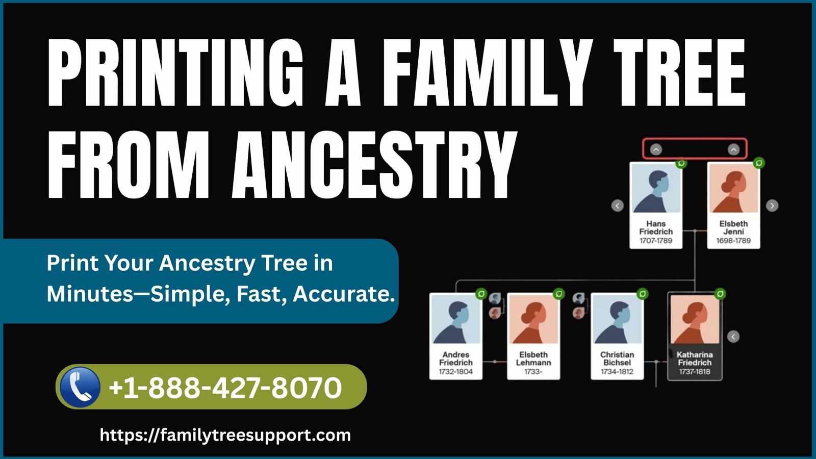 Printing a Family Tree From Ancestry