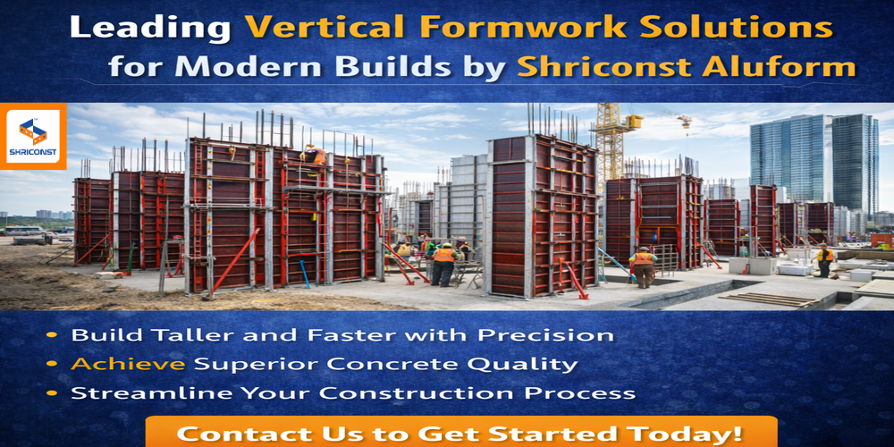 Professional Vertical Formwork Solutions for Developers – Shriconst Aluform