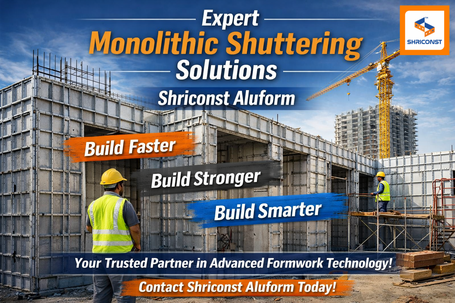 Efficient Monolithic Shuttering Experts | Shriconst Aluform