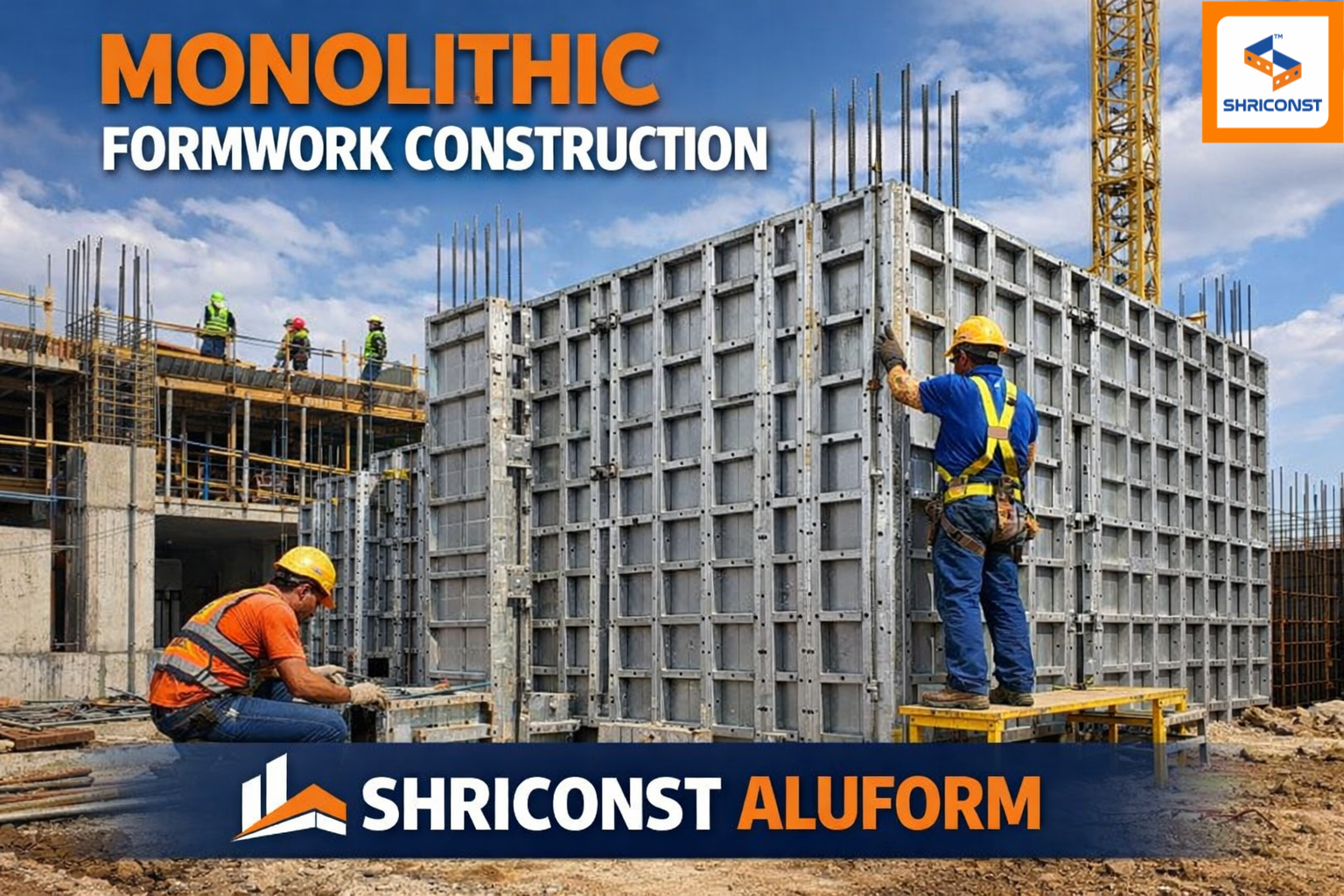 Modern Monolithic Formwork System for Fast Construction | Shriconst Aluform