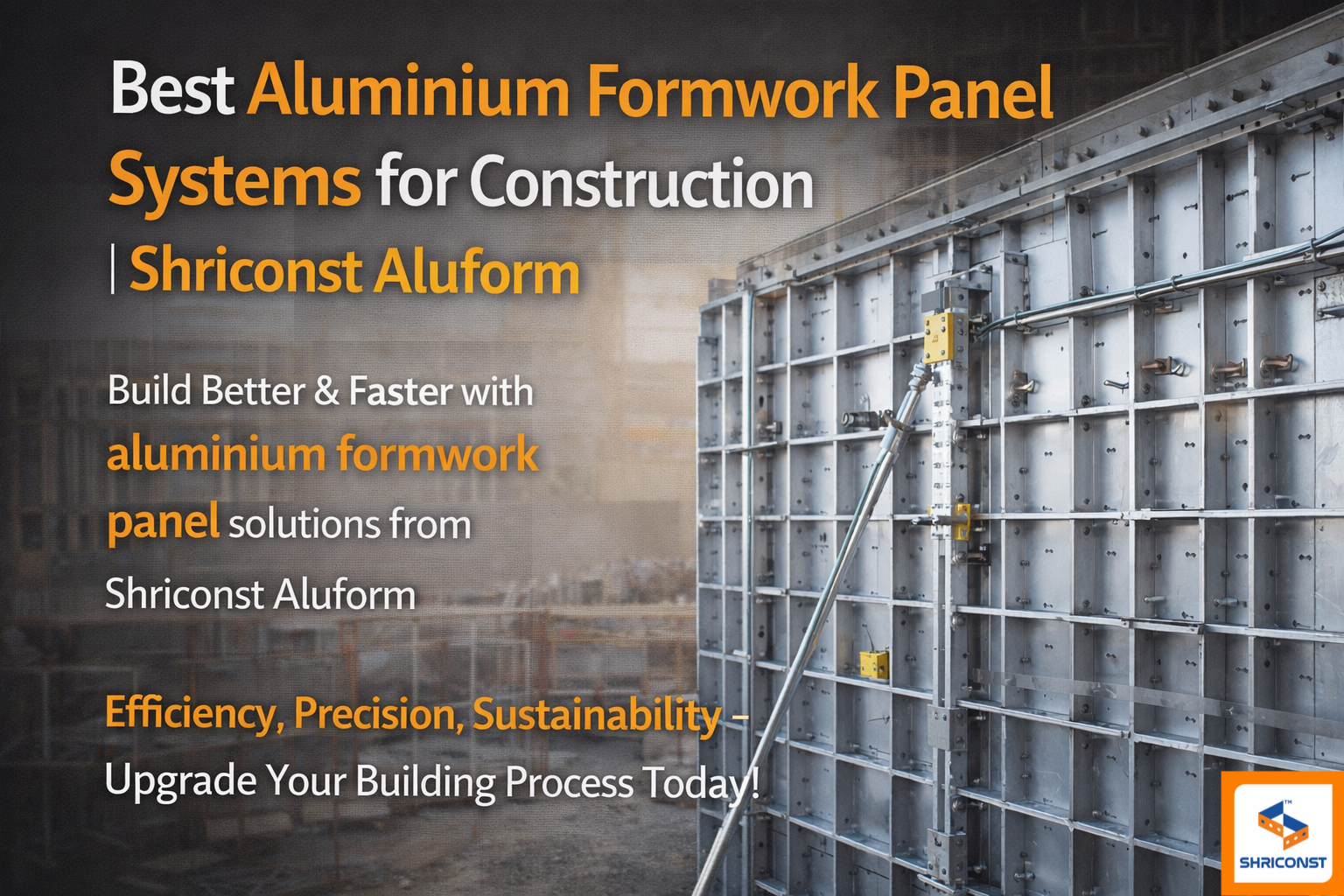 Best Aluminium Formwork Panel Systems for Construction | Shriconst Aluform
