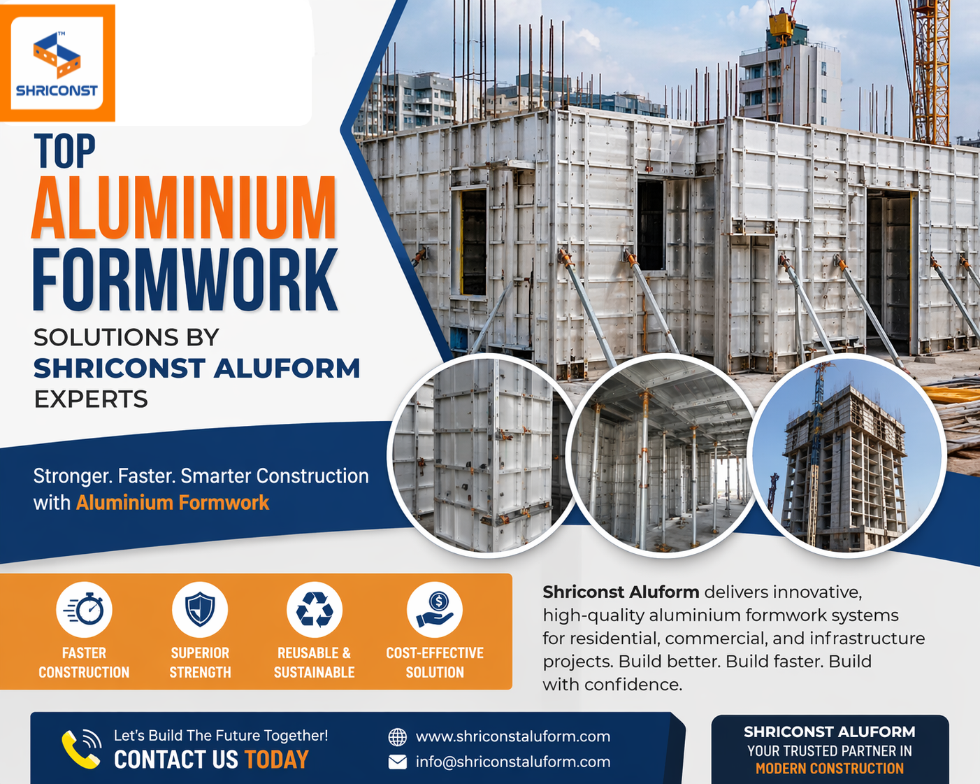 Top Aluminium Formwork Solutions by Shriconst Aluform Experts