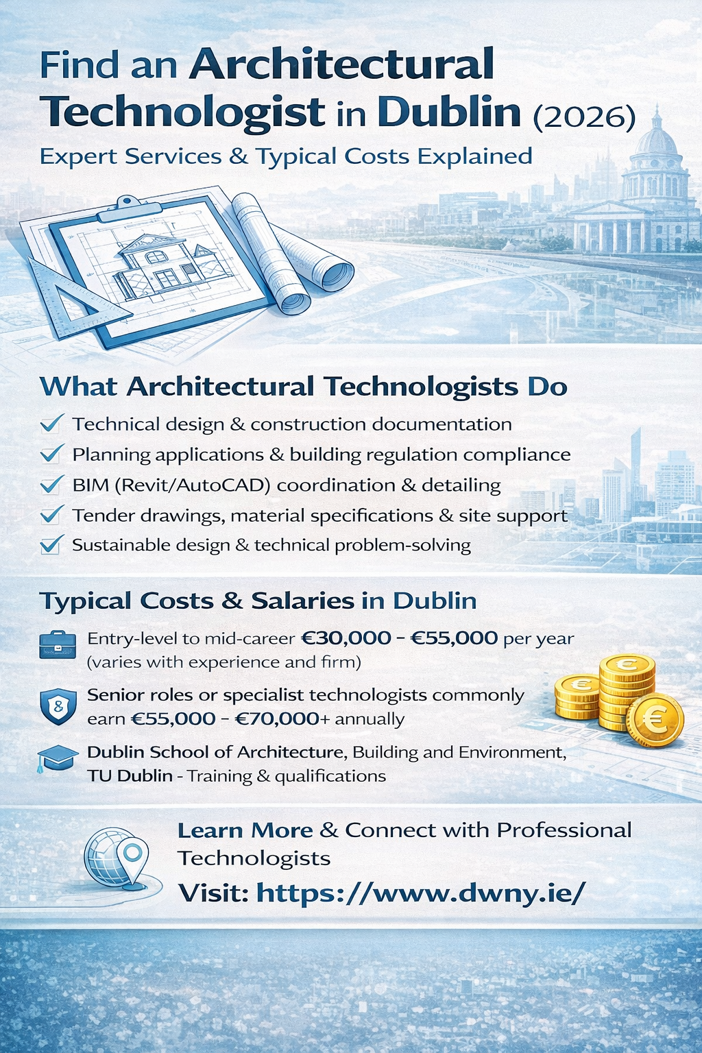Find an Architectural Technologist in Dublin: Services & Costs (2026)