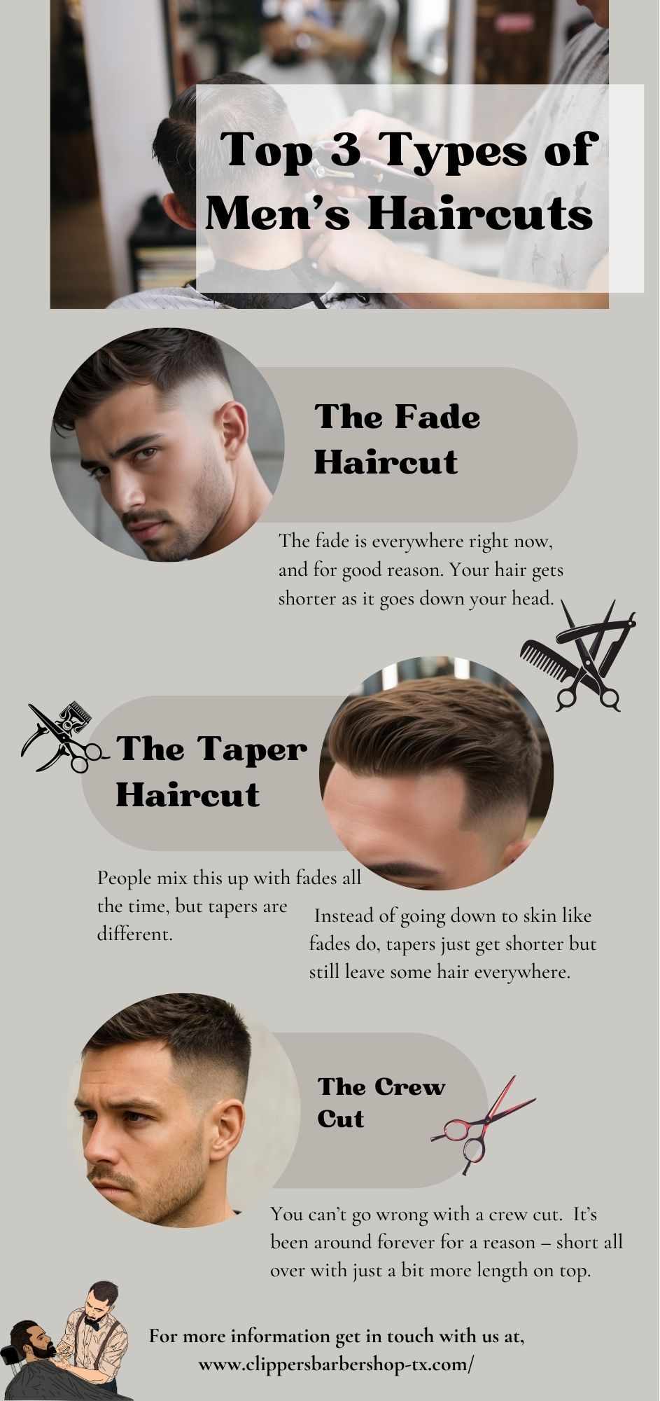 Top 3 Types of Men’s Haircuts