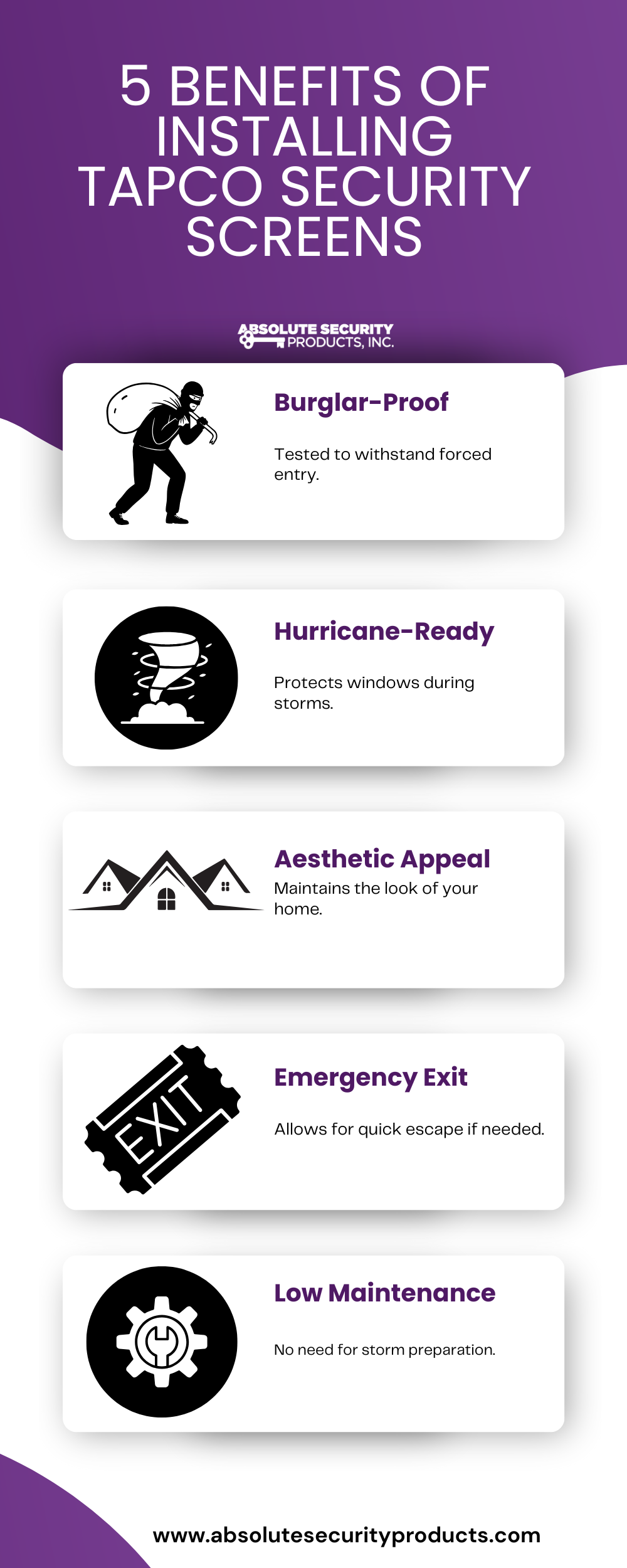 5 Benefits of Installing TAPCO Security Screens