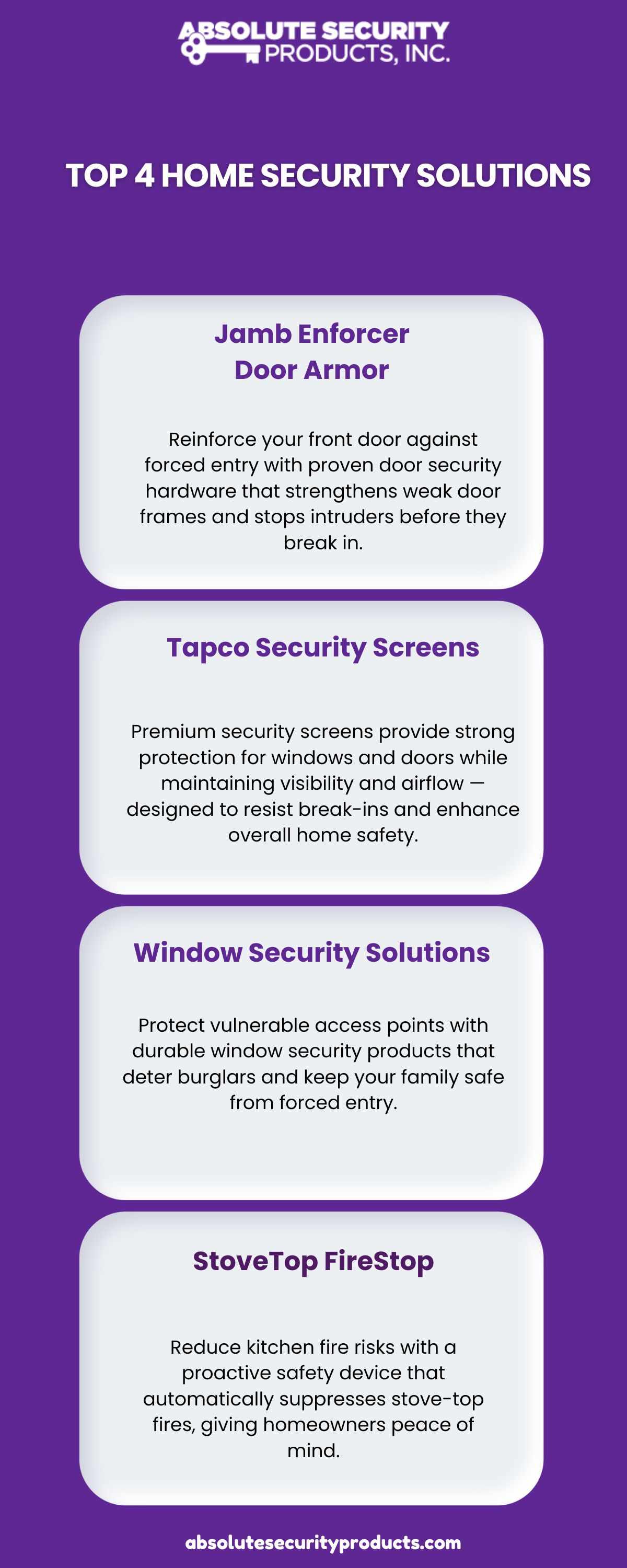 Secure Your Sanctuary: Top 4 Home Security Solutions from Absolute Security Products